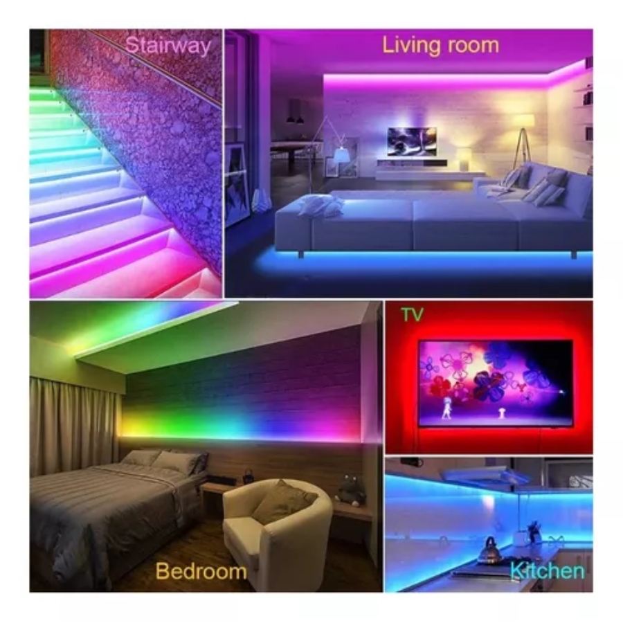 Miniatura 4 de Cinta Led Rgb 5Mts - Control 44Botones